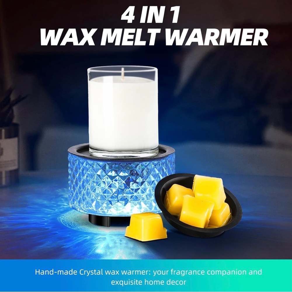 Blue NWT Crystal Wax and Candle Warmer - 2 Designs - Picture 7 of 10